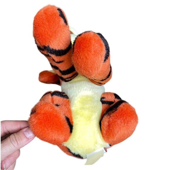 Disney Winnie the Pooh Tigger Plush Stuffed Animal Tiger Curly Tail Sitting Toy - Picture 7 of 9
